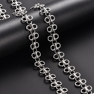 Collier ras du cou épais en acier inoxydable de 14 mm avec chaîne à maillons et nœud chinois pour hommes et femmes, style punk, hip-hop, rock, bijou en métal, cadeau - Product Image 3