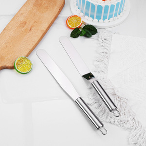 8-Inch Tại Chỗ Tinh Khiết Thép Không Gỉ Kem Thìa Với Treo Lỗ Hộ Gia Đình Bánh Trang Trí Mứt Bơ Thìa - Product Image 3