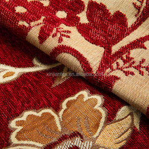 Tessuto per Divani in Ciniglia Jacquard Floreale in Poliestere, Ignifugo e Antibatterico, Vendita Calda - Product Image 4