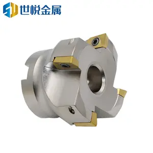 Aluminum Alloy Right Angle Milling Cutter 400R-80-27-5T Face Milling Cutter For APMT1604