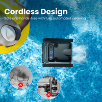 Robot nettoyeur de piscine avec logo et emballage personnalisés, évitement d'obstacles par IA