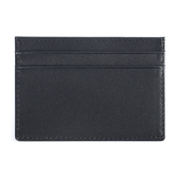 Dompet Kartu Minimalis Kulit Asli dengan Logo Custom, Tipis, Penahan Kartu Identitas/Kredit, Anti-RFID, Mewah, dengan Slot Kartu