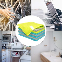 Chiffon de nettoyage en microfibre étiquette de logo personnalisée nettoyage à domicile serviettes en tissu de nettoyage multifonctionnelles très absorbantes