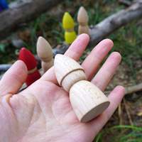 Jouets Montessori JET, peinture DIY, petits blocs en bois, figurines DIY pour enfants, blocs en bois à empiler, jouets éducatifs