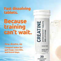 10% de réduction sur les compléments énergétiques sans sucre, 20 portions, pour adultes, fitness, sport, sans saveur, comprimés effervescents à la créatine avec liposome