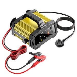 <span class=keywords><strong>Foxsur</strong></span> เครื่องชาร์จแบตเตอรี่ในรถยนต์แบบ25A 12V 24V ที่ชาร์จแบตเตอรี่แบบเจลกรดตะกั่วแบบเปียกแบบปรับได้ใช้ใน Lifepo4 - Product Image 5