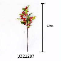 Grosir 72cm gelembung daun Hallier cabang tunggal Berry buatan meja pernikahan Pusat tanaman diawetkan digunakan untuk centerpiece
