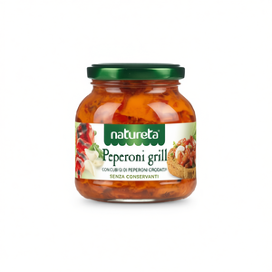 Pimientos Asados y Conservados en Aceite Natureta, 290g X 12 Unidades, Fruta en Frasco de Vidrio ETA KAMNIK - Product Image 2