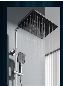 Set Doccia Completo Intelligente con Display Digitale Grigio Canna di Fucile, Soffione Pressurizzato e Rubinetteria da Bagno <span class=keywords><strong>a</strong></span> Getto Morbido per Condizioni Igieniche - Product Image 6