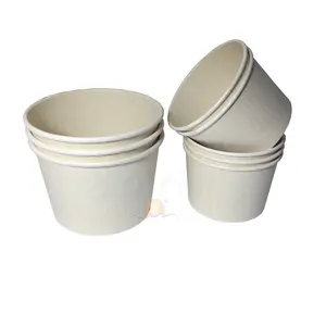 SP422 Custom Goede Kwaliteit 270Ml Salade Yoghurt Ijs Papier Cups 9Oz Pla Wegwerp Kommen