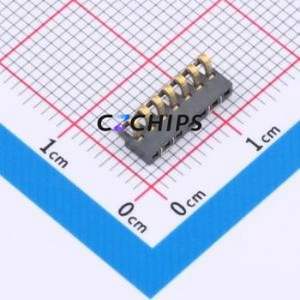 GT-BTP16007-0180B-014B Blade/Spring Contact Battery Connector SMD,P=1.6mm Connector Spring Contact Type 1.6mm 7P Vertical Mount - Product Image 1