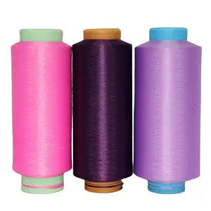 Recycled 100% polyester filament yarn 300D96F dope dyed dty as textile raw material