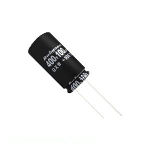 Condensateur radial 420QXW100MEFC12.5X50 à trou traversant 100 uF CAP ALUM 100UF 20% 420V - Product Image 1