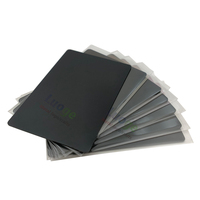Carte d'identité d'entreprise en aluminium anodisé personnalisé Logo gravé au laser Sablage Carte de crédit vierge en métal pour artisanat