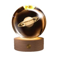 Lampe de nuit en boule de cristal 3D personnalisée, souvenirs et cadeaux personnalisés pouvant être conçus selon des demandes spécifiques
