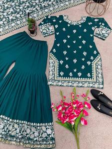 Printed and Dupatta Set with Heavy Embroidery Work Trendy Womens Traditional Wear at Effective Price - Product Image 5