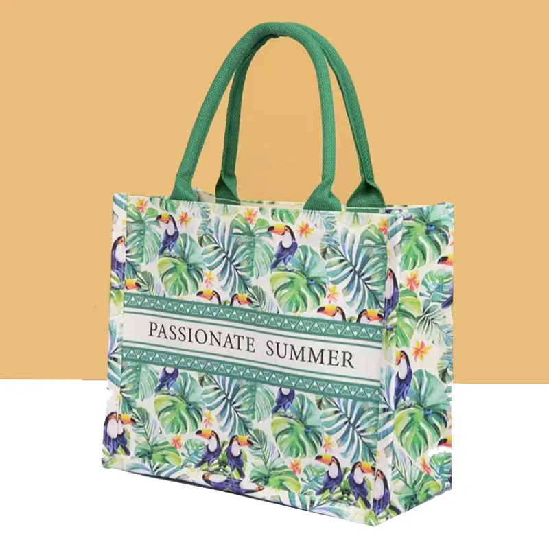 Çiçekçi güzel alışveriş çantası bakkal hediye eko özel seyahat Tote çanta kadınlar için Lady kız alışveriş kanvas çanta