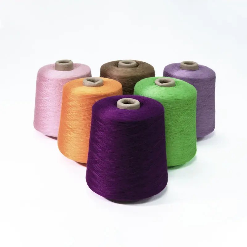 Factory Soft Touch verdreht Viskose Filament Rayon weiß färben Twist 40S 30S Viskose Ring gesponnenes Garn