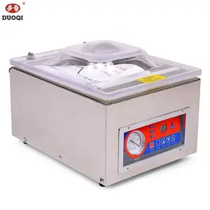 Máquina de embalagem para vácuo de alimentos dz260, máquina industrial para embalagem à vácuo