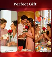 Karangan Bunga Mawar Merah Awet Tahan 5 Tahun Ramah Lingkungan Tahan Luntur Hadiah Romantis untuk Wanita Hari Ibu Hari Valentine