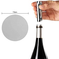 Disques anti-gouttes personnalisés en aluminium pour vin, disques anti-gouttes pour cadeaux de vin