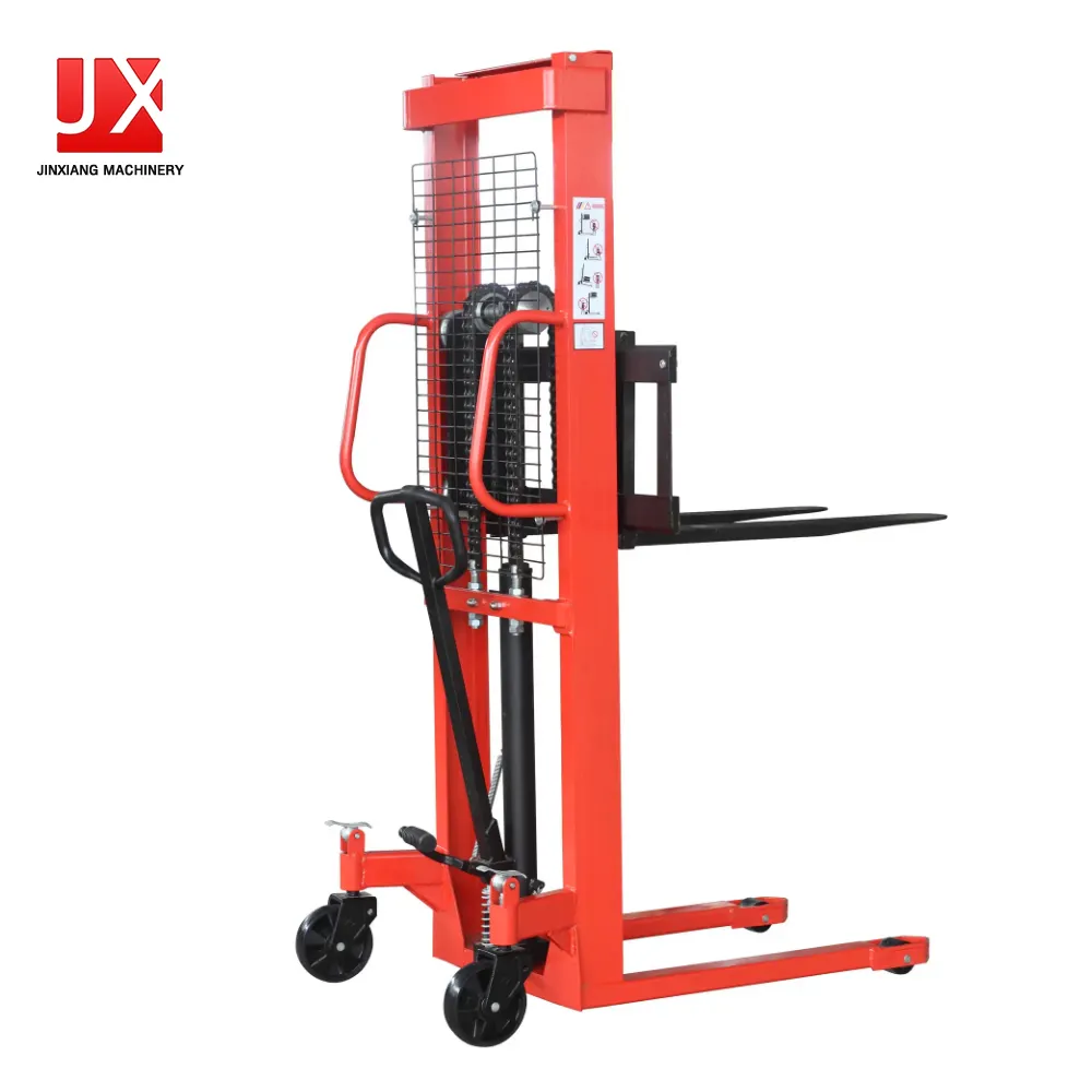 Manuel palet forklifti 1ton 2ton 3ton el hidrolik forklift manuel palet istifçi 1.6 metre el manuel forklift fork lift