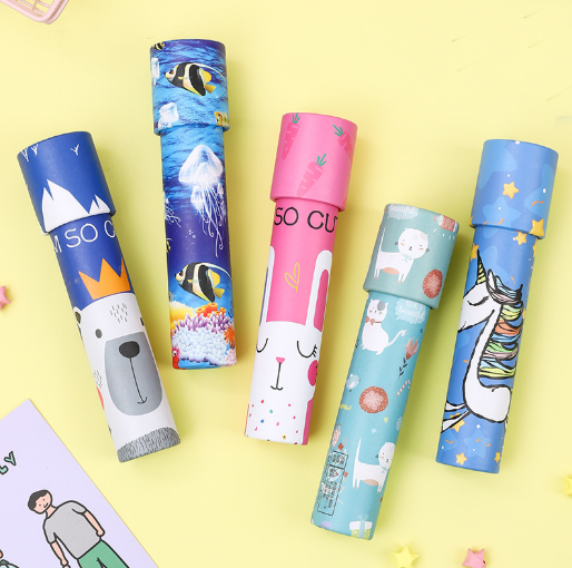 2021 новые детские трубки, персонализированные хрустальные игрушки-калейдоскопы, рождественские рекламные подарки для детей