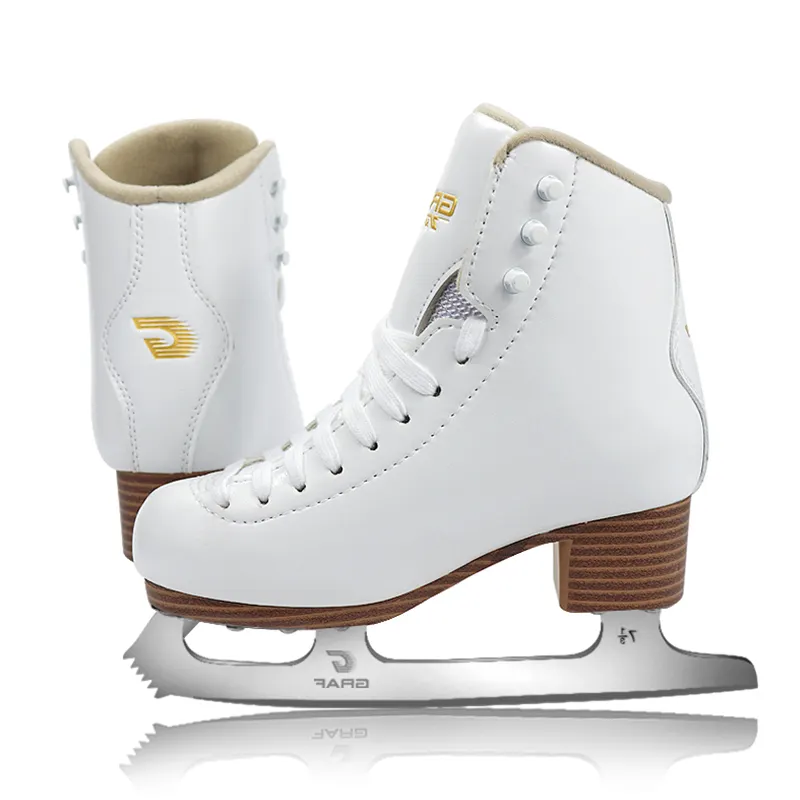 Sepatu seluncur es putih modis kualitas tinggi sepatu seluncur es untuk olahraga Ice Rink Sepatu seluncur es sepatu roda sedang obral hanya Asia