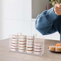 Organisateur de confiture en acrylique extrudé et découpé, support d'emballage pour gelée de fruits mélangés pour le stockage à domicile et en cuisine commerciale