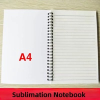Carnet à spirale à couverture vierge par sublimation Carnet de notes en papier vierge à couverture brillante Carnet de notes à spirale personnalisé pour enfants à faire soi-même