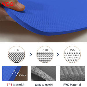 Tapis de yoga Woqi 6 mm d'épaisseur, bleu royal, en TPE, antidérapant, pour la gym, les exercices et la maison - Product Image 5
