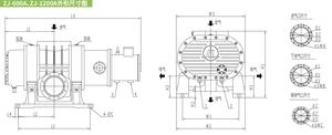 Bomba de Vacío Roots con Variador de Frecuencia (VFD) de Imán Permanente Serie ZJ-A ZJP-A para Baterías de Litio y Semiconductores, Refrigerada por Agua - Product Image 3