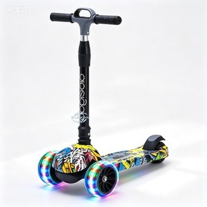 Patinete de 3 ruedas con luces para niños pequeños y niños de 3 a 12 años, juguete para jugar al aire libre - Product Image 4