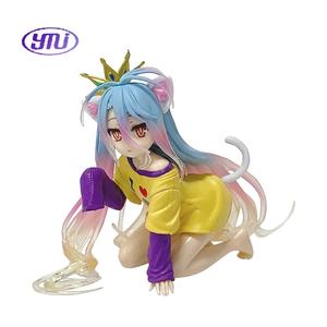 Figurines d'anime en PVC <span class=keywords><strong>Manga</strong></span> Shiro Life 3 styles Robe à manches et uniforme Couronne Oreilles de chat Figurine Décoration de bureau - Product Image 5