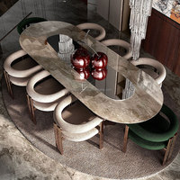 Chaise de salle à manger en bois de luxe de haute qualité, table de restaurant en velours pour la maison, l'hôtel, la salle à manger de mariage, meubles