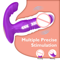 Vibromasseur anal TMM, masseur de fesses, masturbation, 10 vitesses, télécommande télescopique, étanche IPX5, vibromasseur portable, jouet sexuel