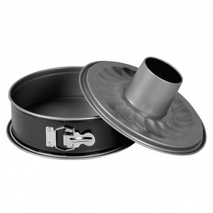 ถาดอบสปริงฟอร์มพร้อมฐานท่อ ขนาดเส้นผ่านศูนย์กลาง 8 ซม. ยาว 26 ซม. สีดำ ชุด 2 ชิ้น - Product Image 2