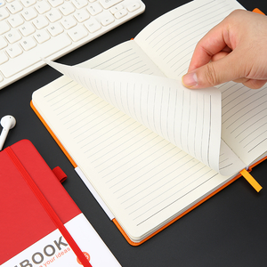 Carnet de notes A5 personnalisé avec logo, couverture rigide en PU, sangle imprimée, 100 feuilles, cadeau d'affaires, vente chaude en Asie - Product Image 2