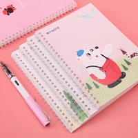Cahier de composition A5 B5 avec logo personnalisable, vente en gros, cahier à reliure à spirale