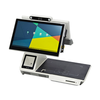 Terminal de point de vente multifonctionnel sur pied avec lecteur de codes-barres et scanner HD 16MP format A4