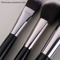 Beili professionnel luxe noir maquillage pinceau ensemble usine en gros outils cosmétiques pour fond de teint correcteur eyeliner fard à joues