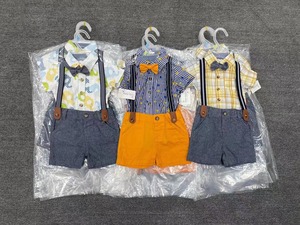 Thương Hiệu Mới Chàng Trai Mùa Hè 2PC Quần Short Bộ Bán Buôn Cotton <span class=keywords><strong>0</strong></span>-24M Thoải Mái Phong Cách Quần Áo - Product Image 3