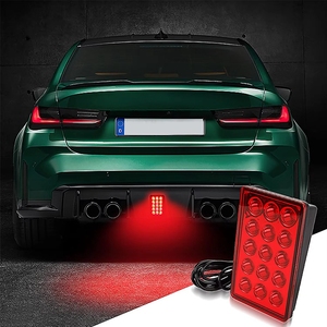 Feux de freinage LED style <span class=keywords><strong>F1</strong></span>, 12V, 15 LED, feux arrière, clignotants automatiques, feux de recul, feux de signalisation de sécurité pour voiture, SUV, moto - Product Image 2