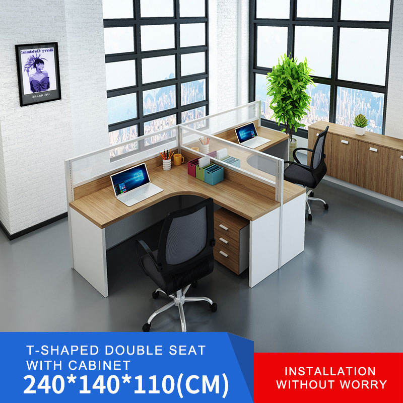 ที่นั่งคู่รูปตัว L + ตู้ + เก้าอี้