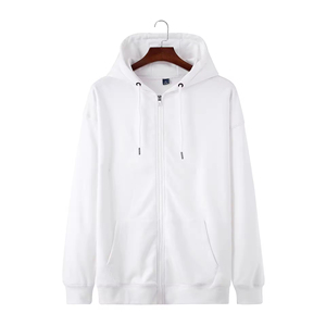 Felpa Sportiva da Uomo con Zip Integrale in Cotone, Design Personalizzato con Logo, Oversize, Tinta Unita, Lavorata a Maglia - Product Image 4
