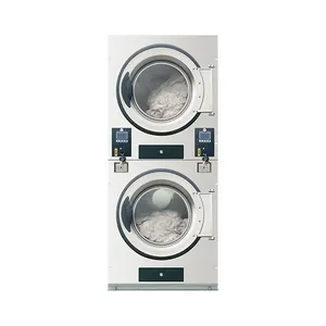 Secador industrial de lavandería de doble capa escolar de servicio pesado/secador de Gas de lavandería de Hotel comercial/secador de lavandería