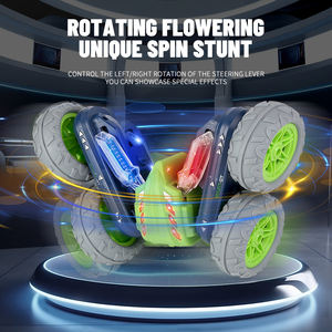 Coche de Acrobacias con Control Remoto - Rendimiento de Doble Cara, <span class=keywords><strong>Efectos</strong></span> de Luz y Música Ajustables, 360 °   Juguete con Control Remoto Flip - Product Image 5