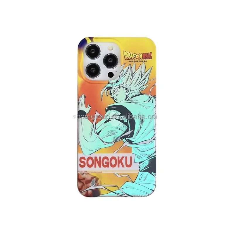 Nieuwe Manga Mobiele Telefoon Shell Cover Voor Iphone 16 15 14 13 12 11 Pro Max Dragon Ball Goku Telefoon Case Imd Aangepast Ontwerp