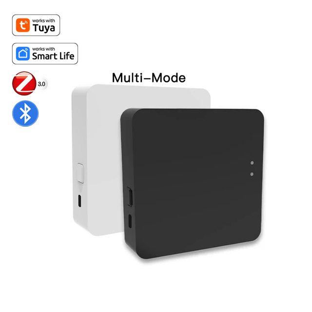 RSH Tuya Multi Mode Gateway Smart Home Hub Bridge ZigBee 3.0+BLE Wireless IOT Compatible with Alexa Google Android