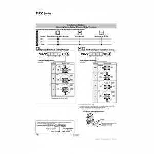 Válvula solenoide neumática SMC VXZ260KZ2C Válvulas de control Producto - Product Image 1